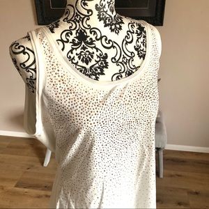 White House Black Market Studded Tank SZ XL NWT